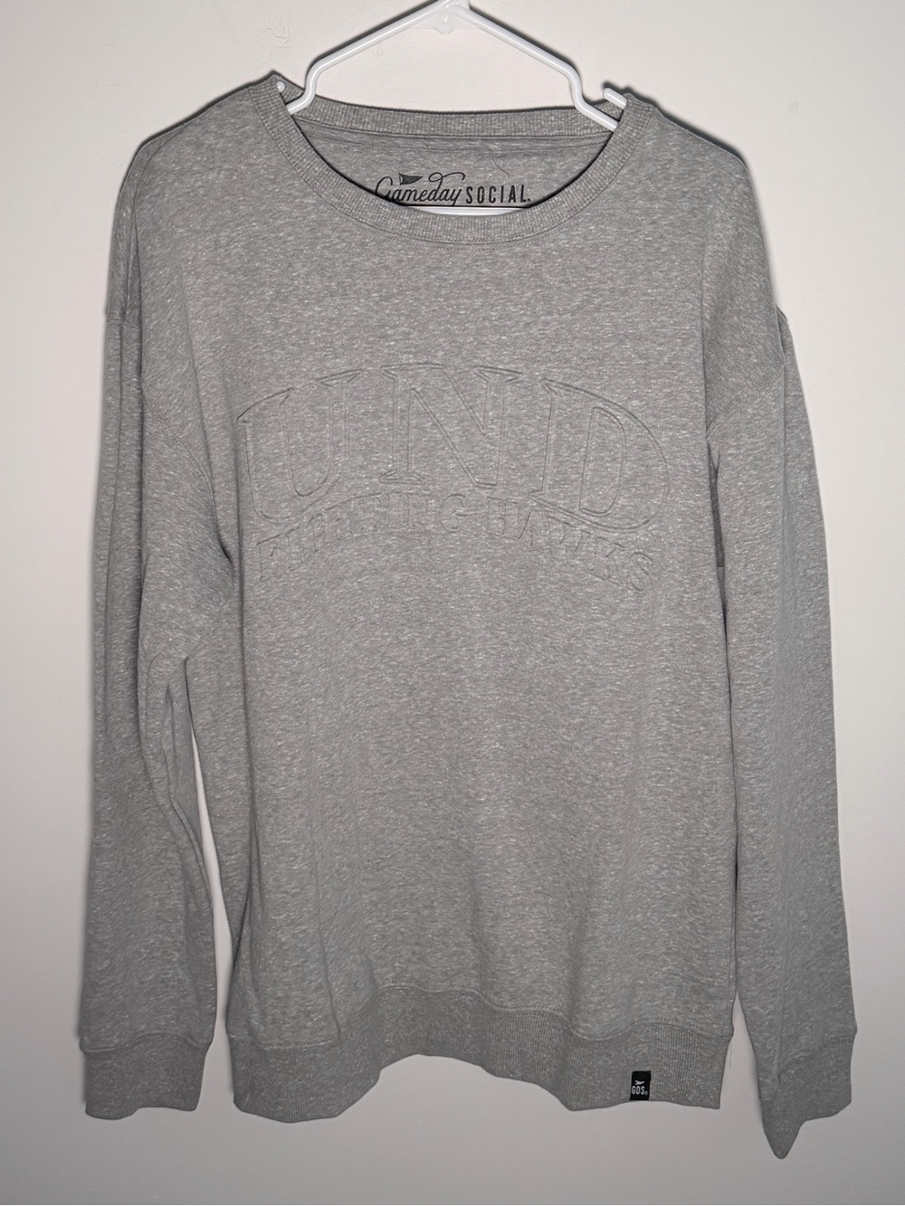 UND Sweatshirt Men's Gray Crewneck